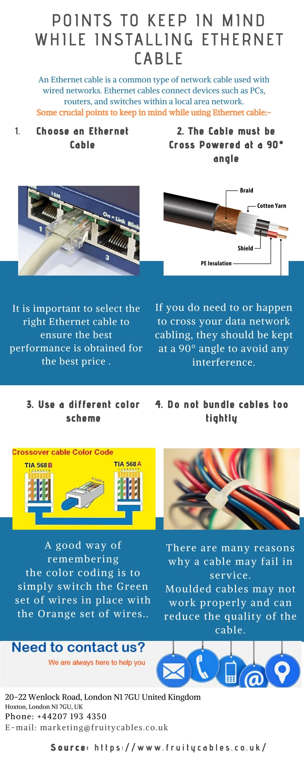 points to keep in mind while installing ethernet