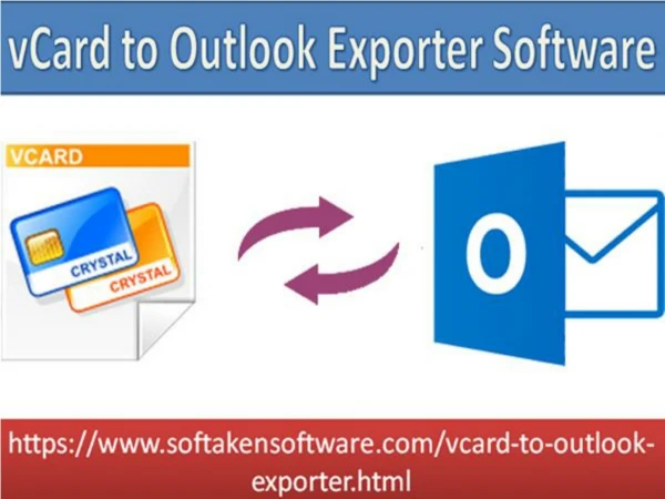 vCard to Outlook Exporter Software