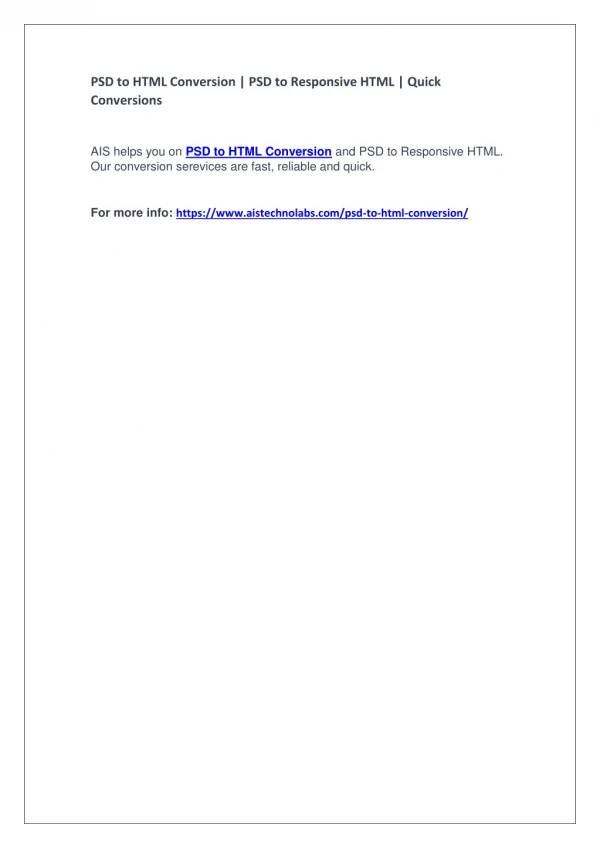 psd to html conversion psd to responsive html