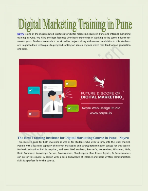 Digital Marketing Training in Pune