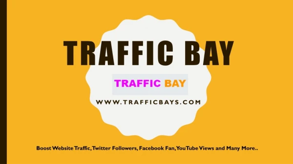Traffic Bay - Get more traffic with our exquisite services
