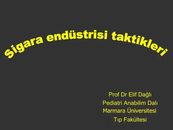 Prof Dr Elif Dagli Pediatri Anabilim Dali Marmara niversitesi Tip Fak ltesi