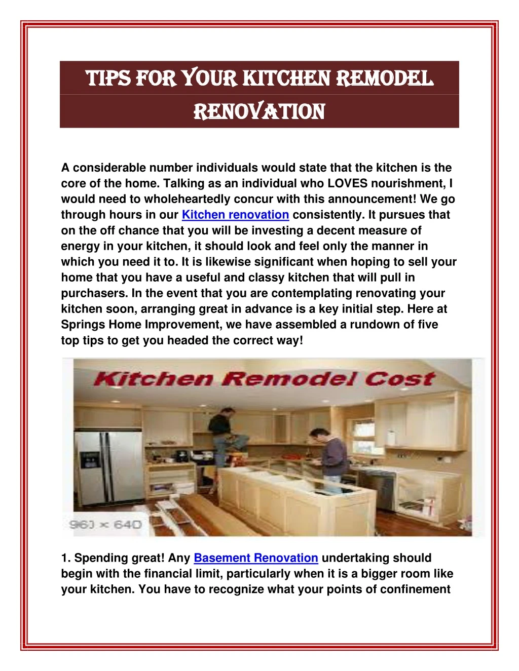 tips for your kitchen remodel tips for your