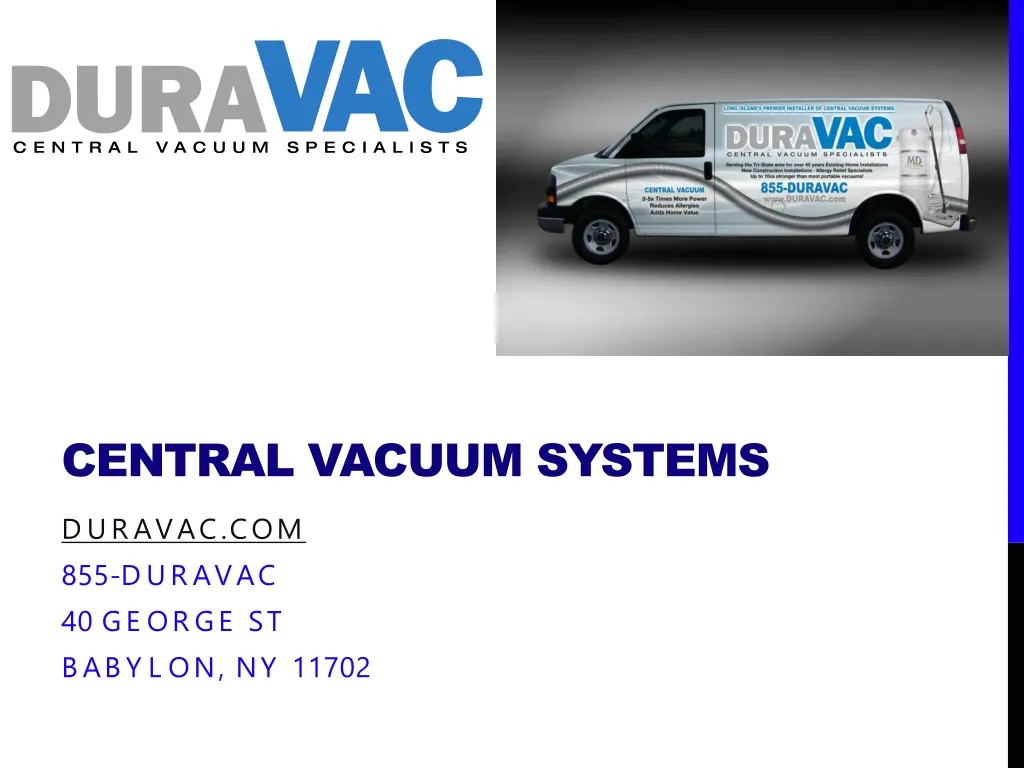 central vacuum systems