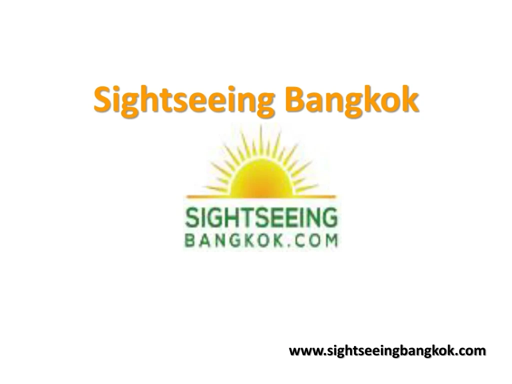 sightseeing bangkok