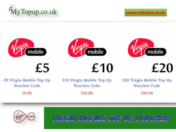 Virgin Mobile Top Up Voucher