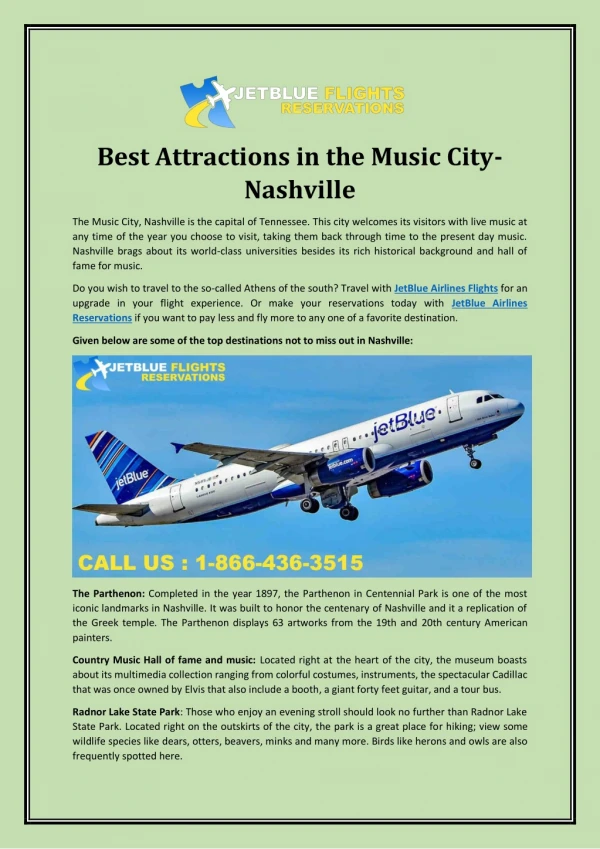 Best Attractions in the Music City-Nashville