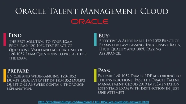 Oracle-11z0-1052 Dumps - Here's What Oracle Certified Say About It