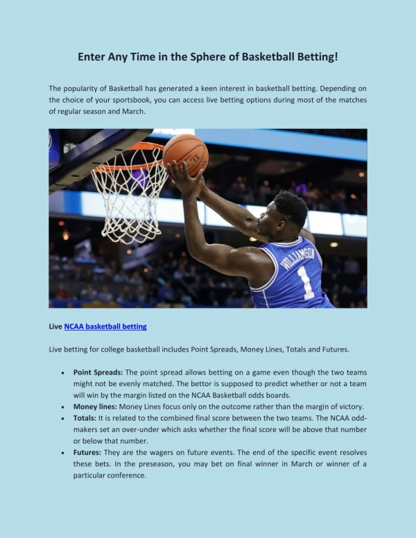enter any time in the sphere of basketball