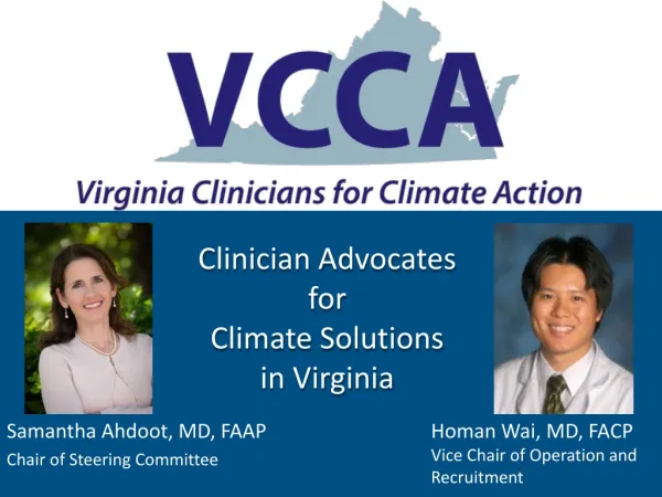 Clinician Advocates for Climate Solutions in Virginia