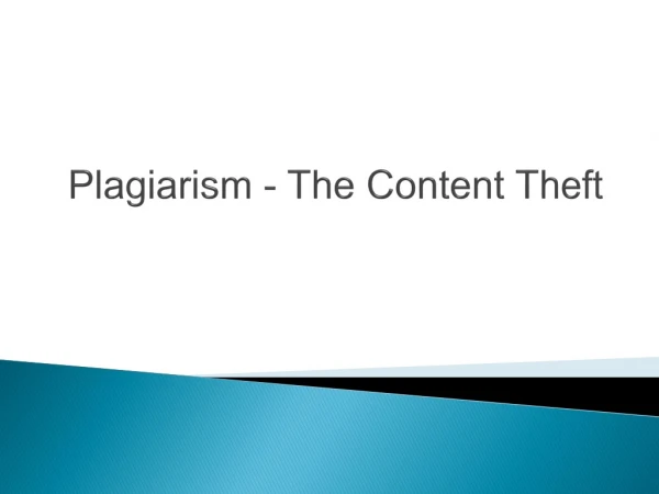 plagiarism the content theft