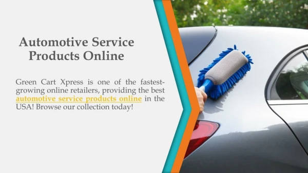Automotive Service Products Online