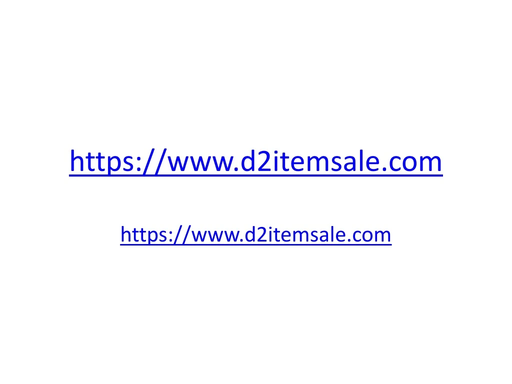 https www d2itemsale com