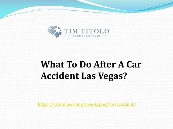Car Accident Las Vegas Nevada at USA