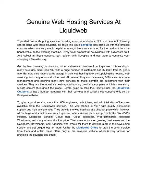 genuine web hosting services at liquidweb