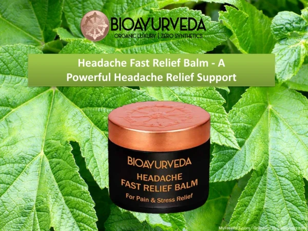 Go Herbal with Headache Fast Relief Balm