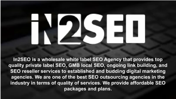 White Label GMB Local SEO Agency - In2SEO