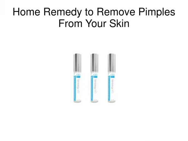 Home Remedy to Remove Pimples From Your Skin