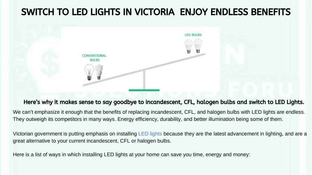 switch to led lights in victoria enjoy endless