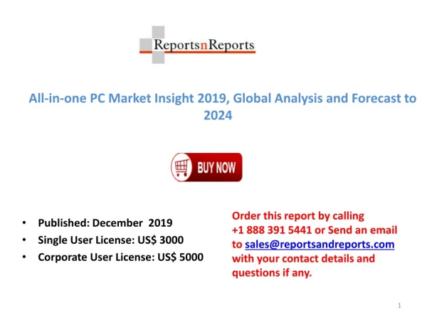 All-in-one PC Market Share and Forecast to 2024