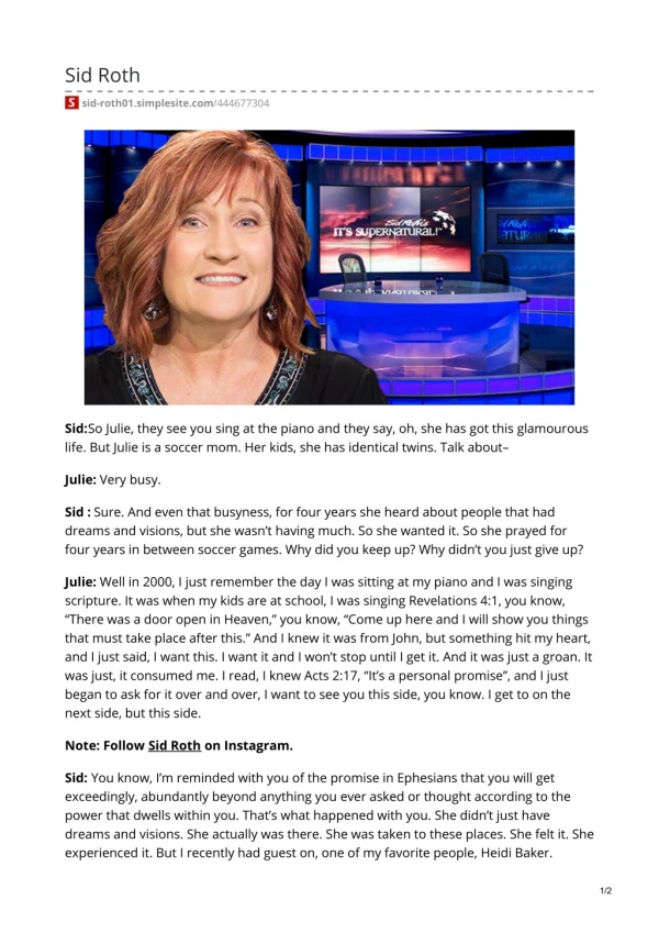 sid roth