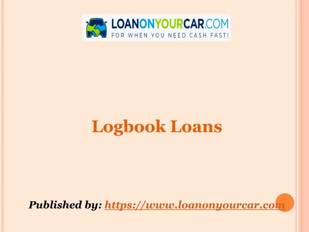 logbook loans published by https
