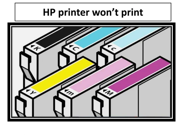 hp printer won t print