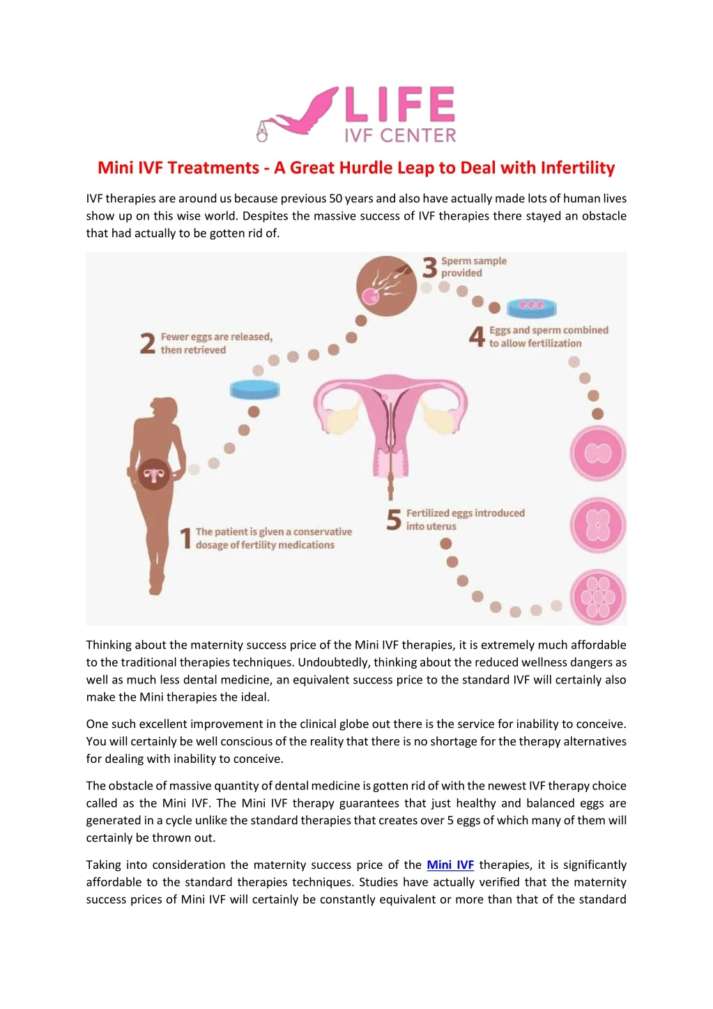 mini ivf treatments a great hurdle leap to deal