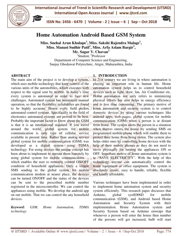 international journal of trend in international