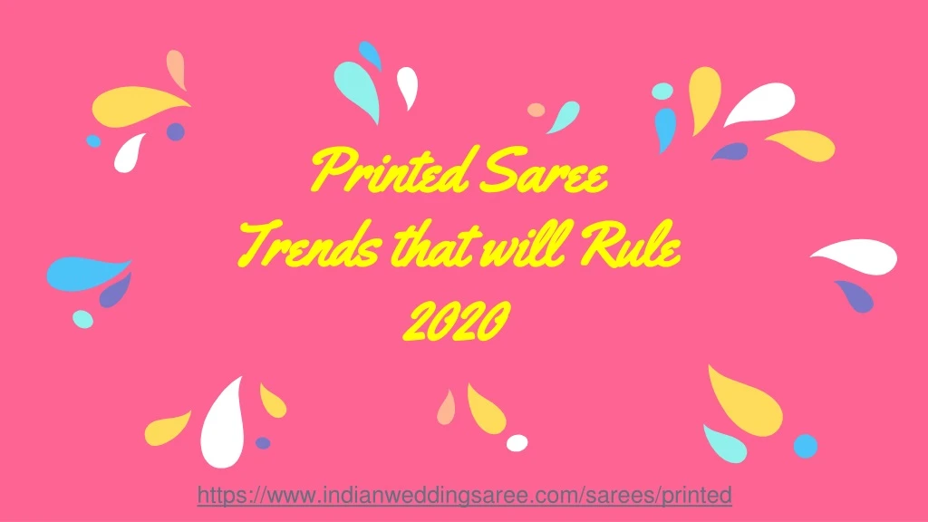 printed saree trends that will rule 2020