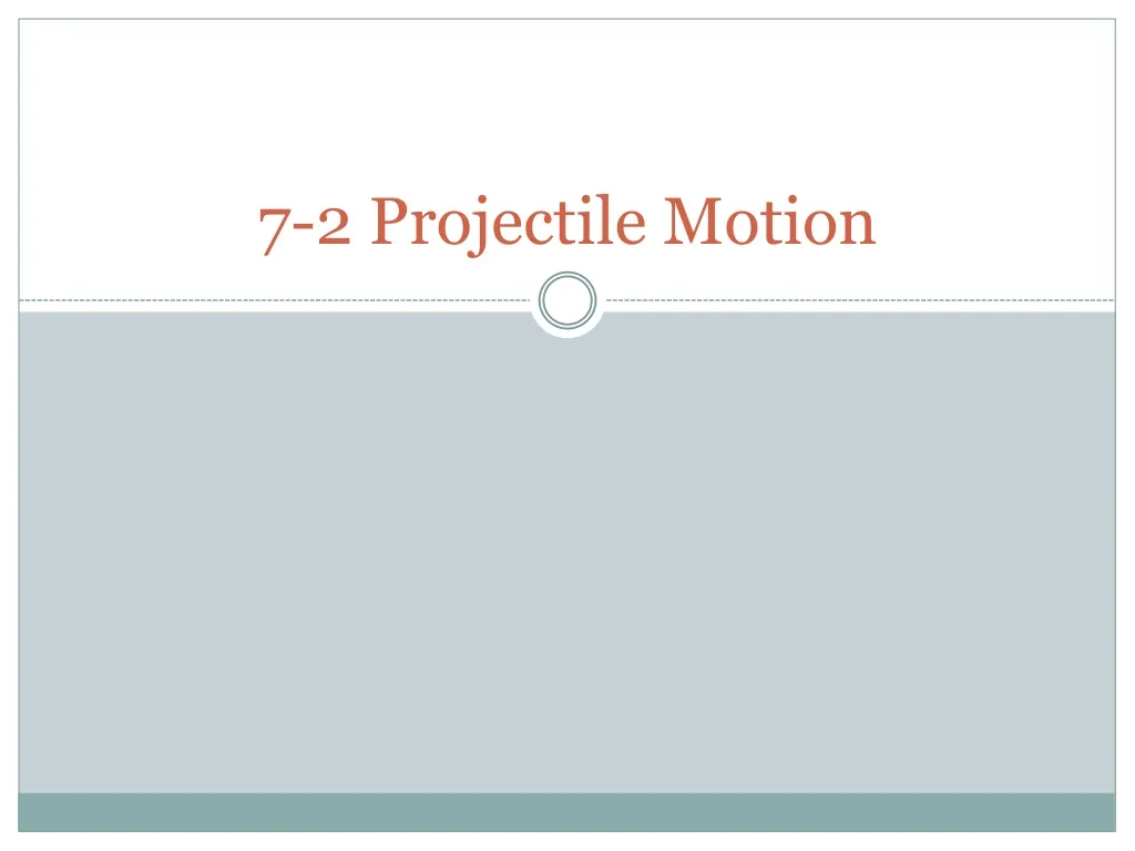 7 2 projectile motion