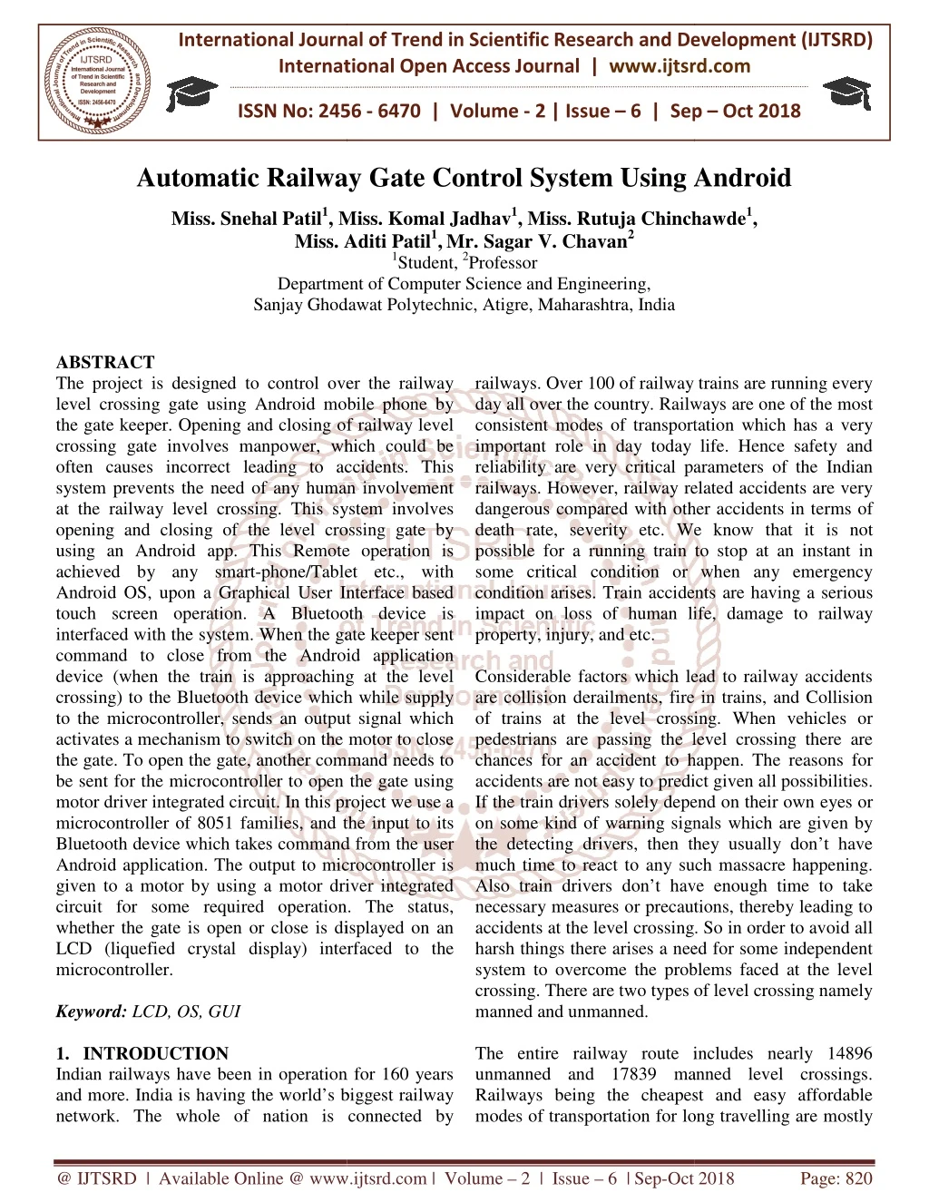 international journal of trend in international