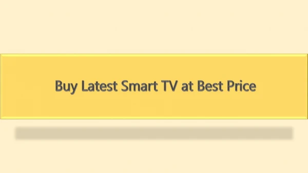 buy latest smart tv at best price