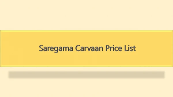 saregama carvaan price list