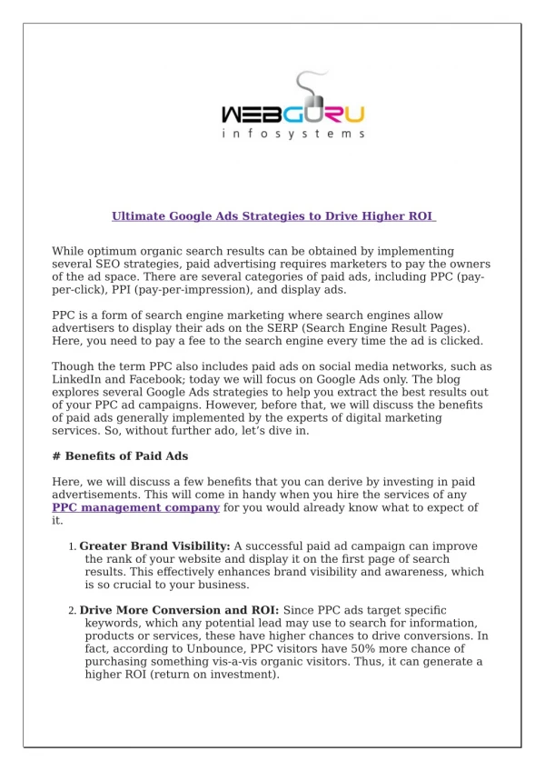 ultimate google ads strategies to drive higher roi