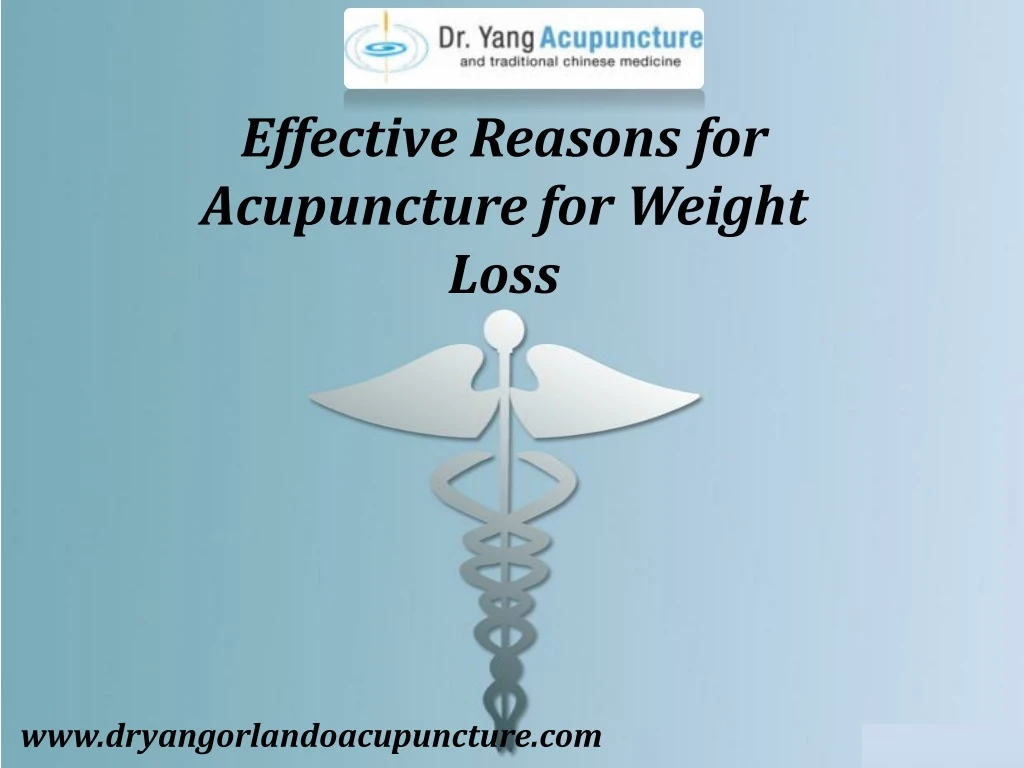 effective reasons for acupuncture for weight loss
