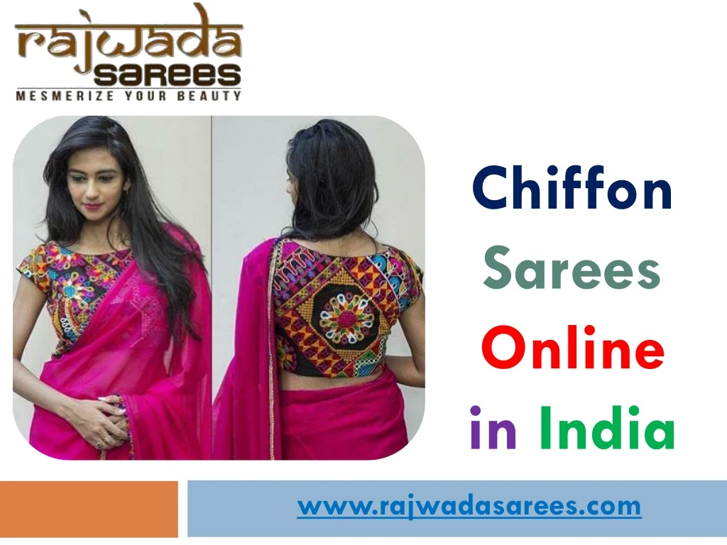 chiffon sarees online in india