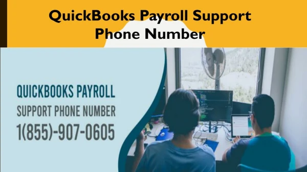 QuickBooks Payroll Support Phone Number 1-855-907-0605