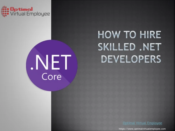 How to hire skilled .Net developers