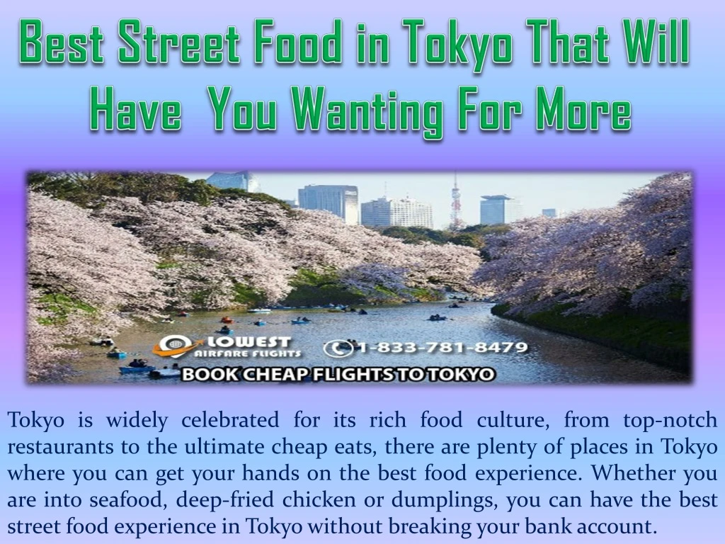 best street food in tokyo that will have