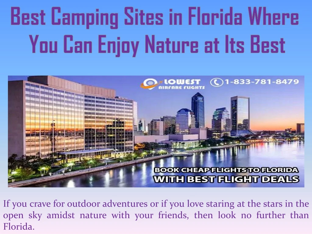 best camping sites in florida where you can enjoy