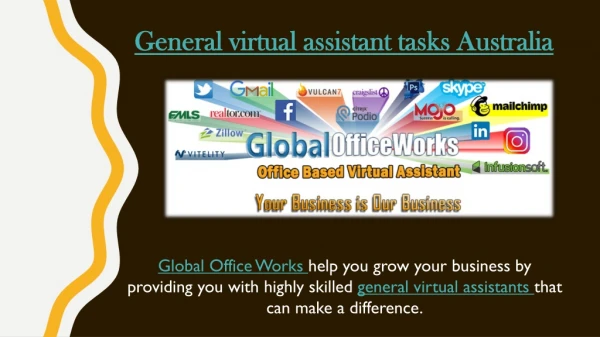 General virtual assistant tasks Australia