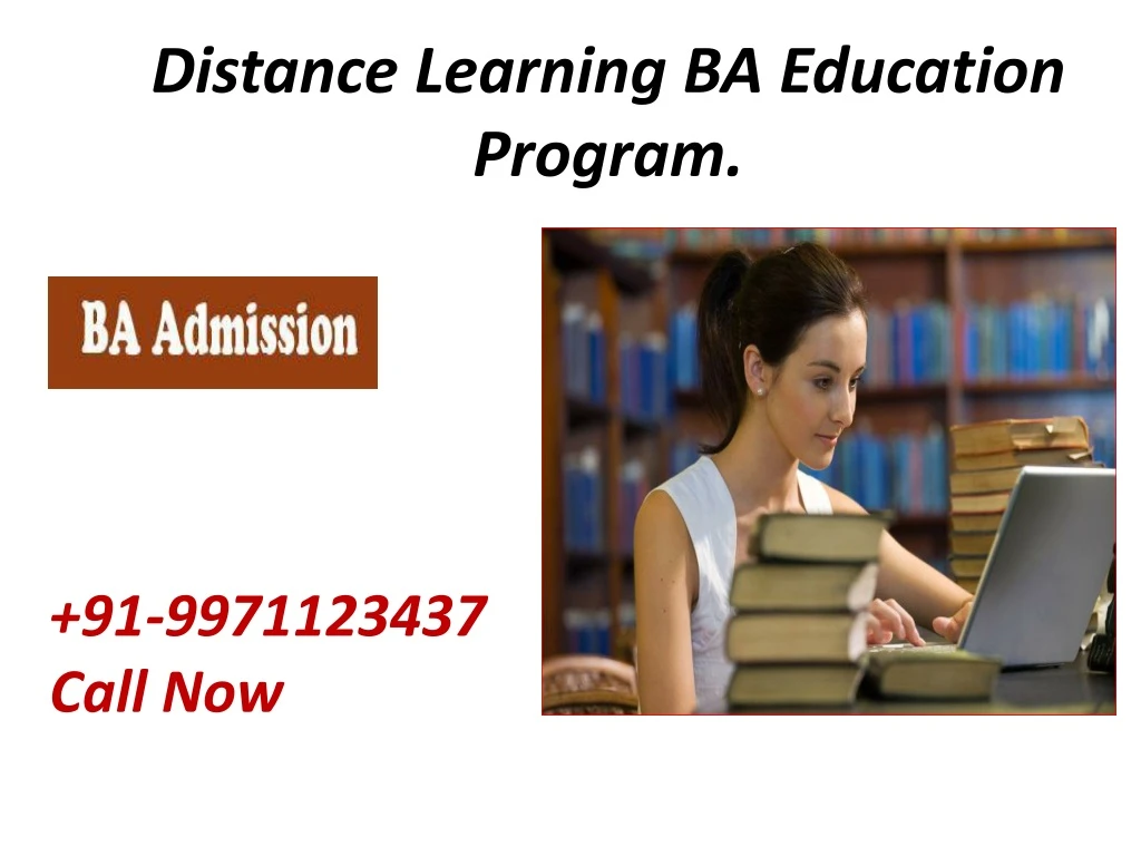 distance learning ba education program