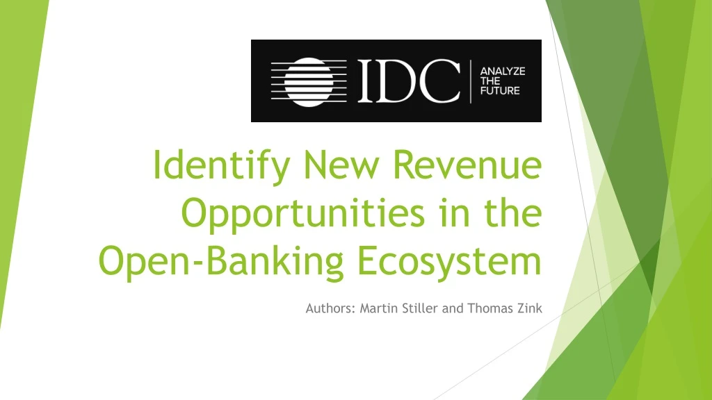 identify new revenue opportunities in the open banking ecosystem