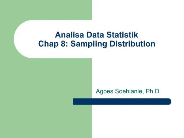 Analisa Data Statistik Chap 8: Sampling Distribution