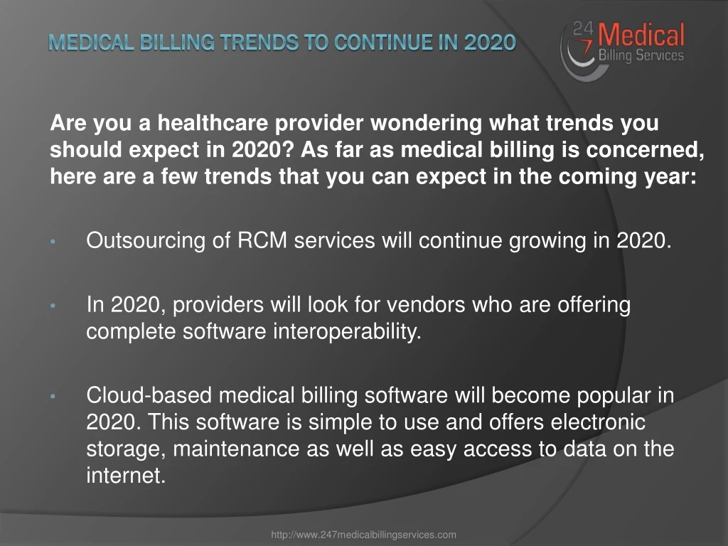 medical billing trends to continue in 2020