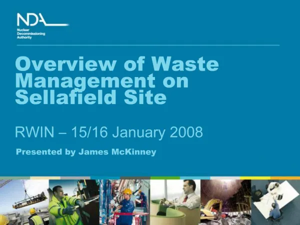 Overview of Waste Management on Sellafield Site RWIN 15