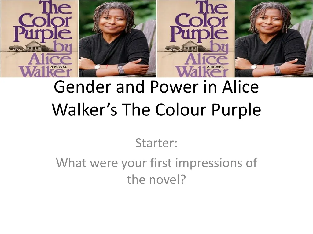 gender and power in alice walker s the colour purple