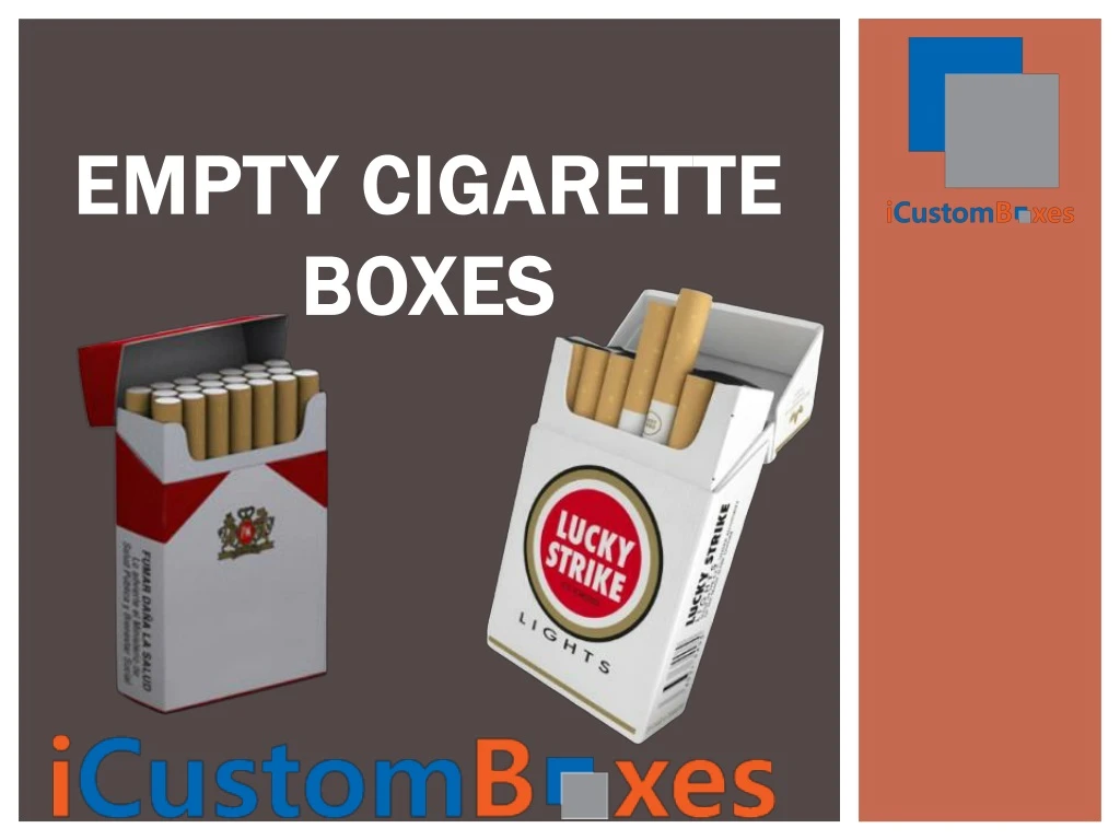 empty cigarette boxes