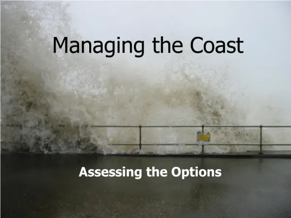 Managing the Coast